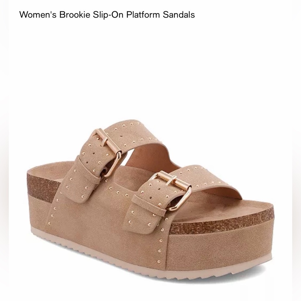 MIA Brookie platform sandals. Womens 8